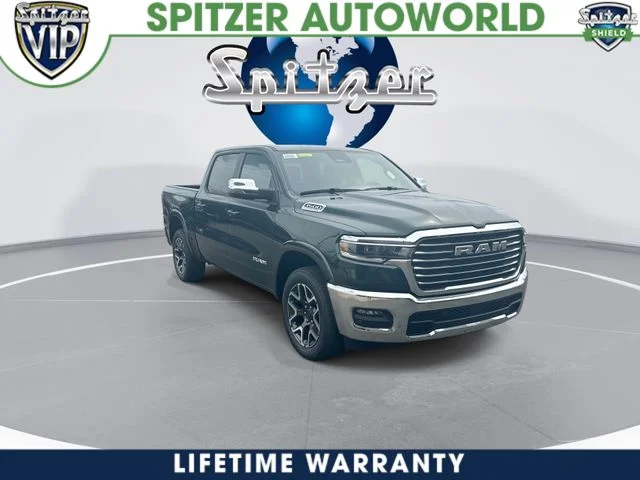 New 2026 Serrano-Green Metallic Exterior Paint RAM Laramie image 2