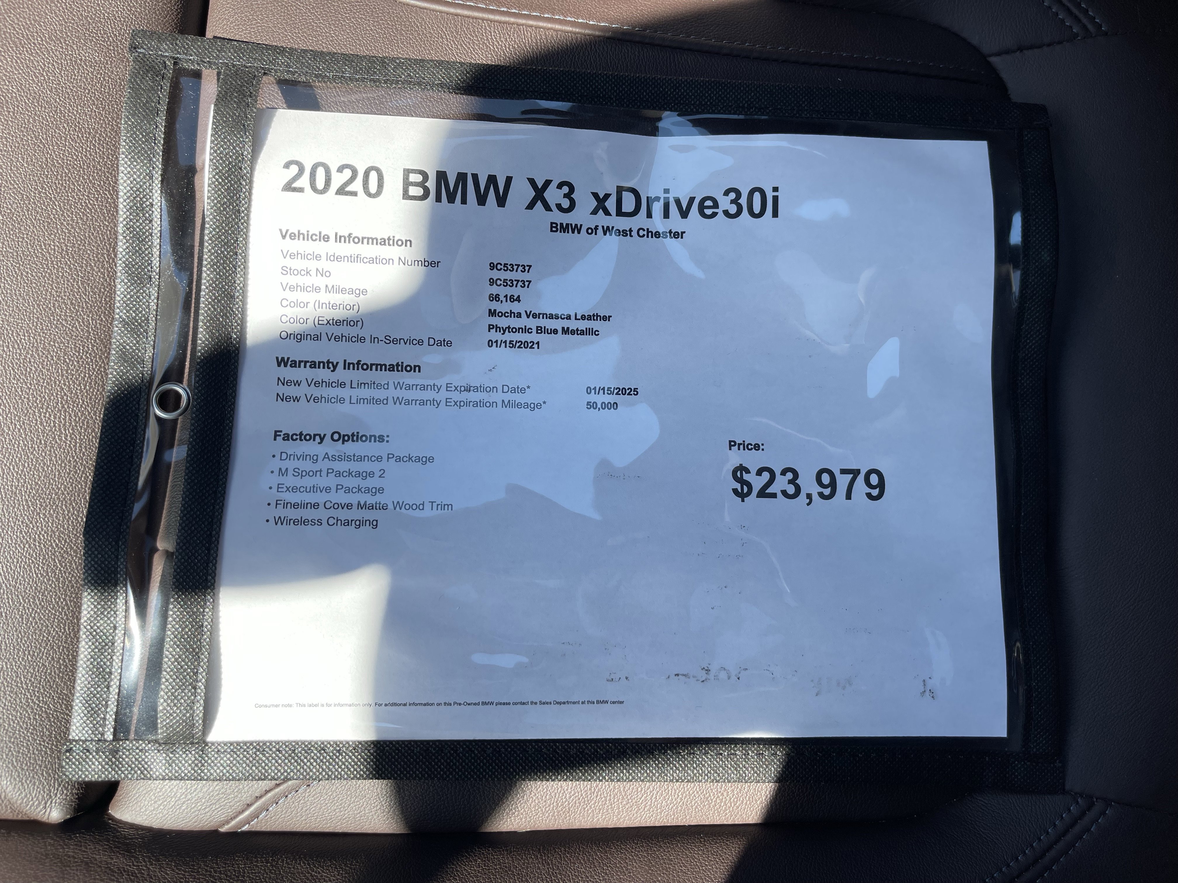 Used 2020 Phytonic Blue Metallic BMW xDrive30i image 18