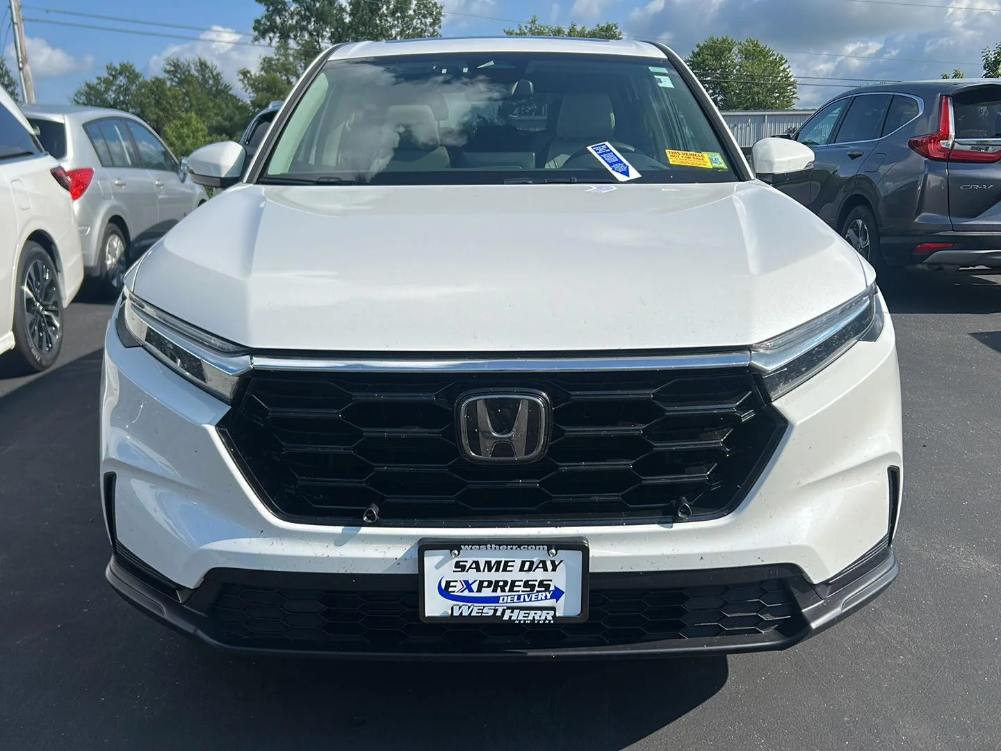 Certified Used 2023 Platinum White Pearl Honda EX image 2