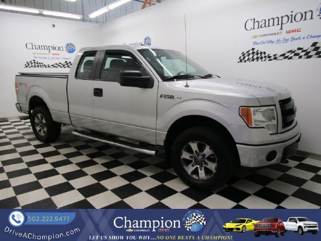 Silver 2013 Ford F-150 Pickup Truck Four-Wheel Drive