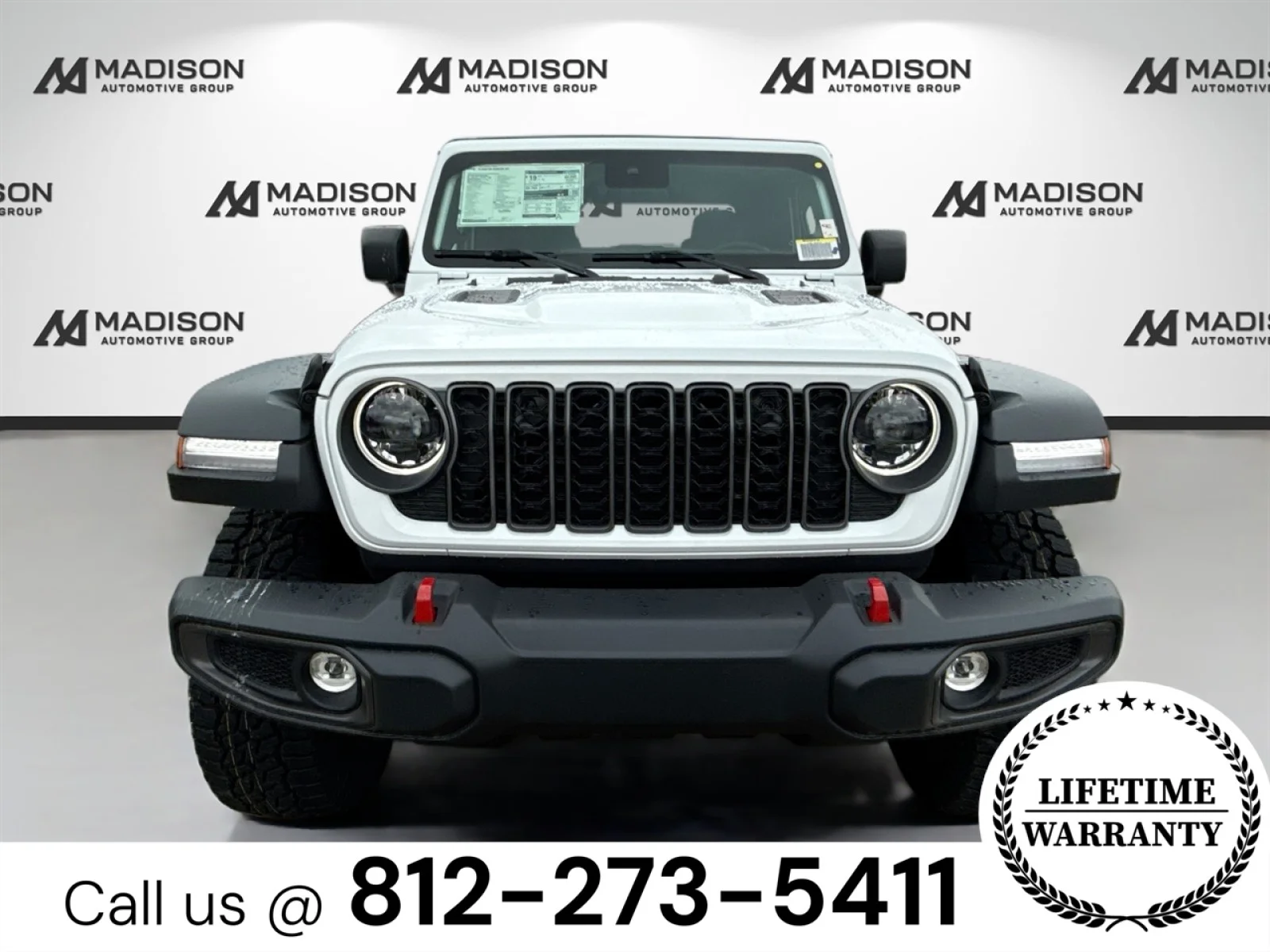 New 2025 Bright White Clearcoat Jeep Rubicon image 2