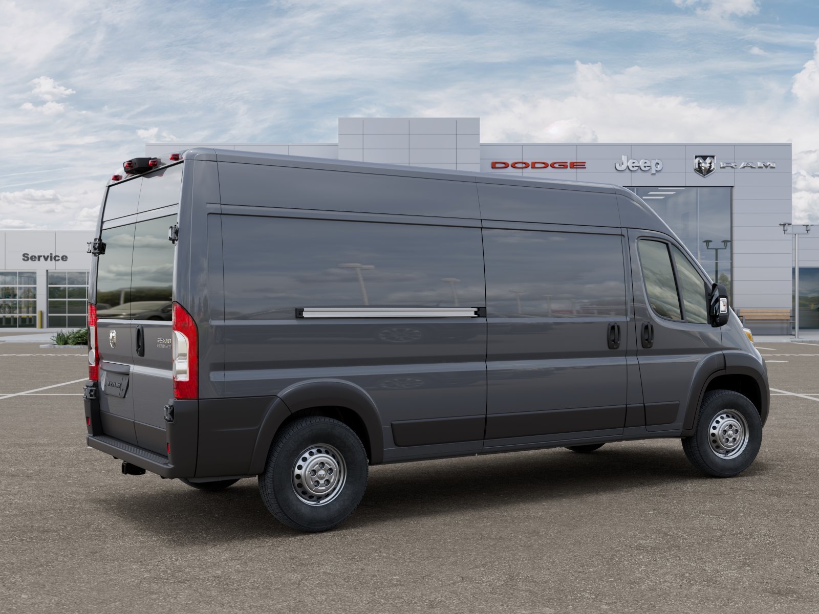 New 2026 Ceramic Gray Clear-Coat Exterior Paint RAM High Roof image 6