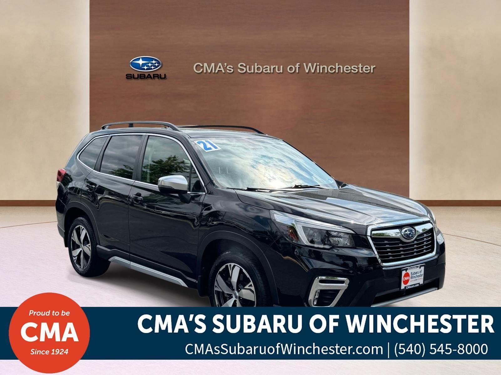 Used 2021 Crystal Black Silica Subaru Touring image 1
