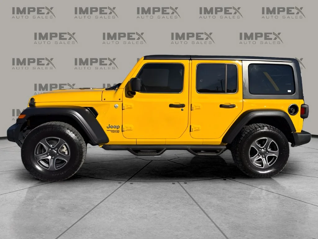 Used 2020 Yellow Jeep Unlimited Sport S image 2
