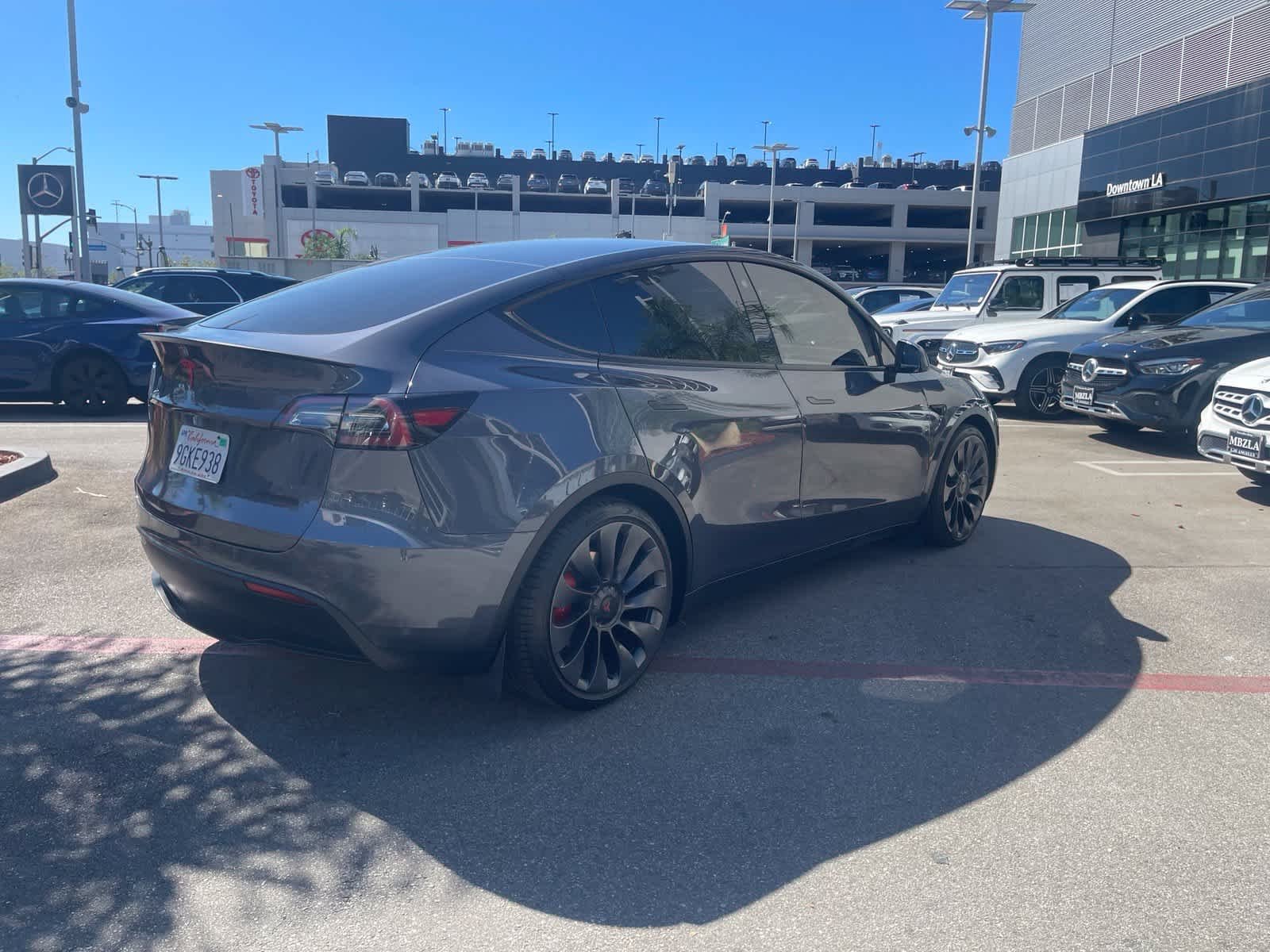 Used 2023 Midnight Silver Metallic Tesla Performance image 3