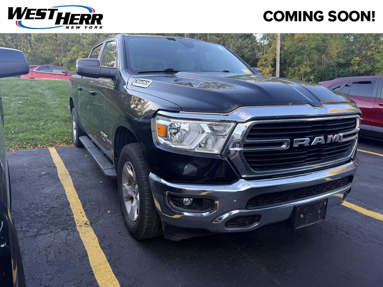 Used 2021 Diamond Black Crystal Pearlcoat Ram Big Horn image 1