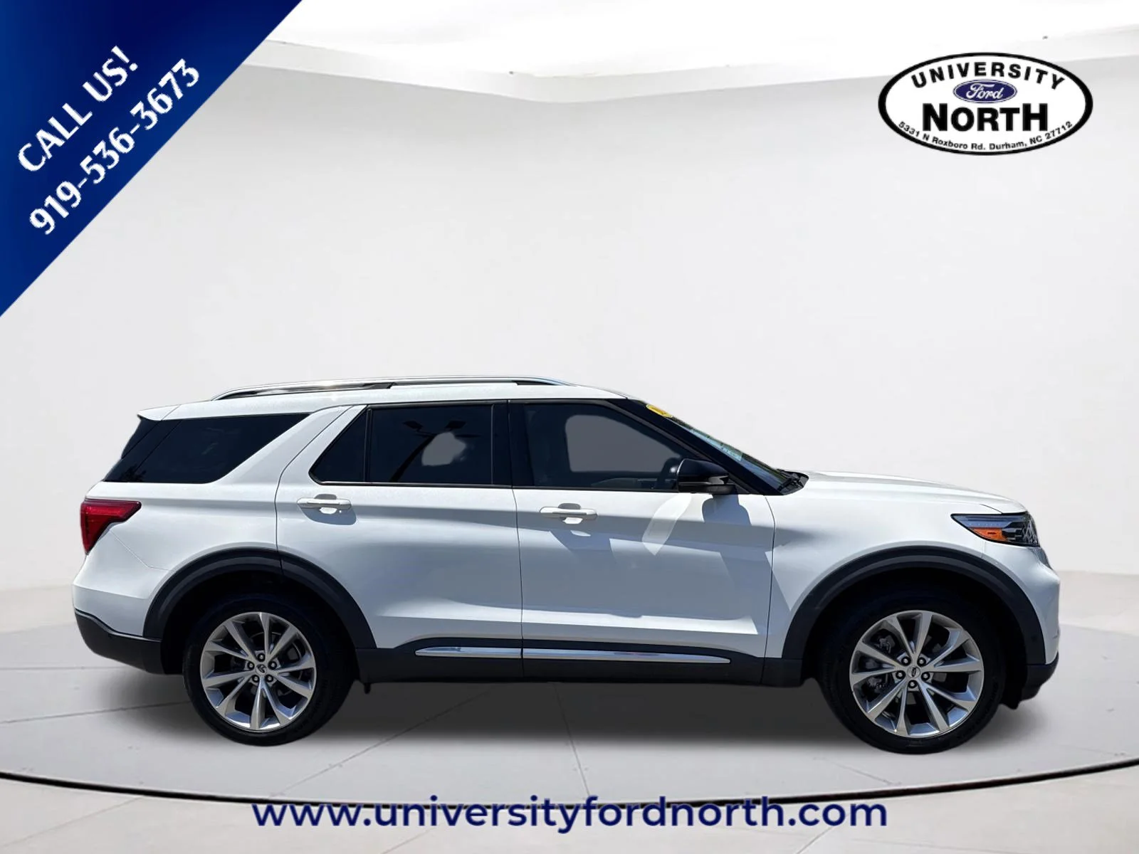 Used 2021 Star White Metallic Tri-Coat Ford Platinum image 8