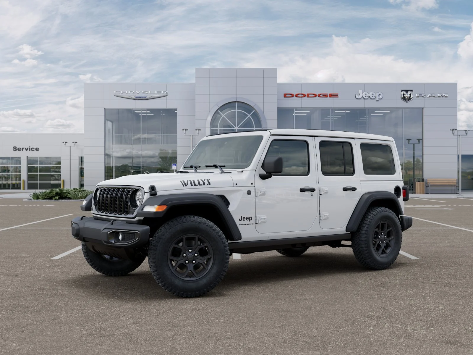 New 2026 Bright White Clear-Coat Exterior Paint Jeep Willys image 44