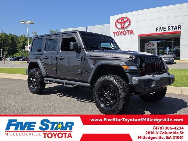 Used 2020 Gray Jeep Unlimited Willys image 1