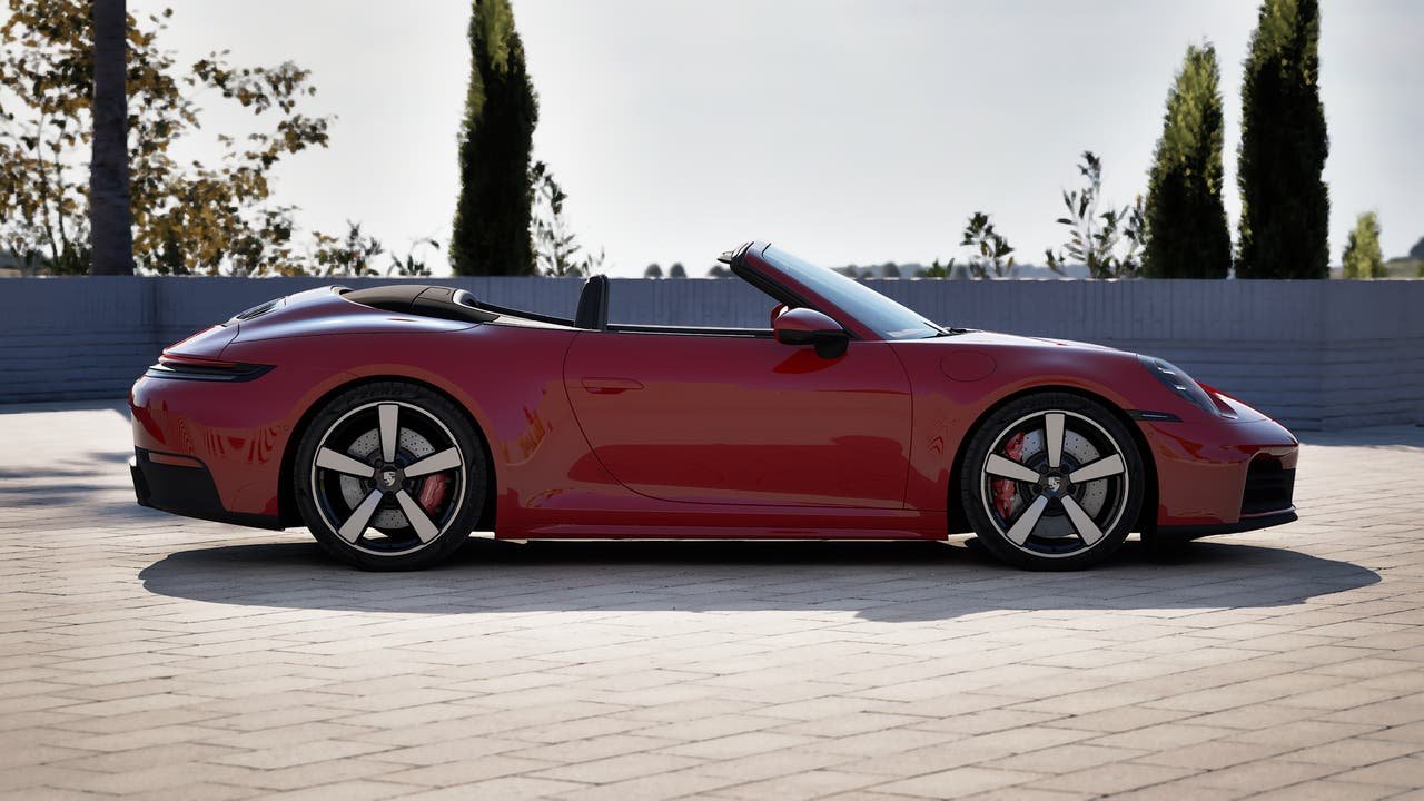 New 2027 Guards Red Porsche Carrera 4S Cabriolet image 6