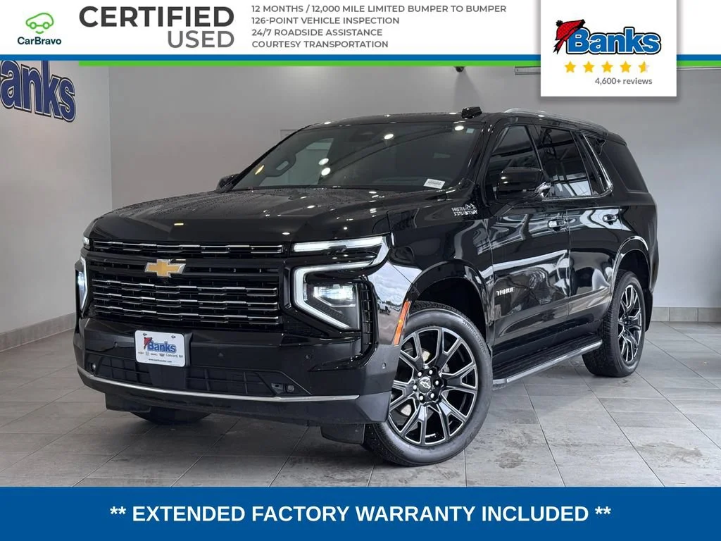 Certified Used 2025 Black Chevrolet High Country image 1