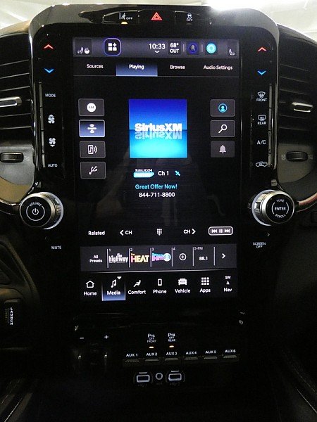 New 2026 Diamond Black Crystal Pearl-Coat Exterior Paint RAM RHO 4x4 Crew Cab 5