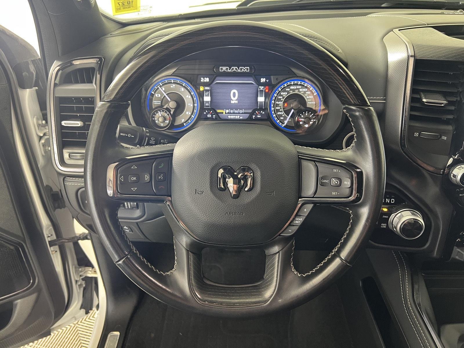 Used 2022 Ivory White Tri-Coat Pearlcoat Ram Limited image 15