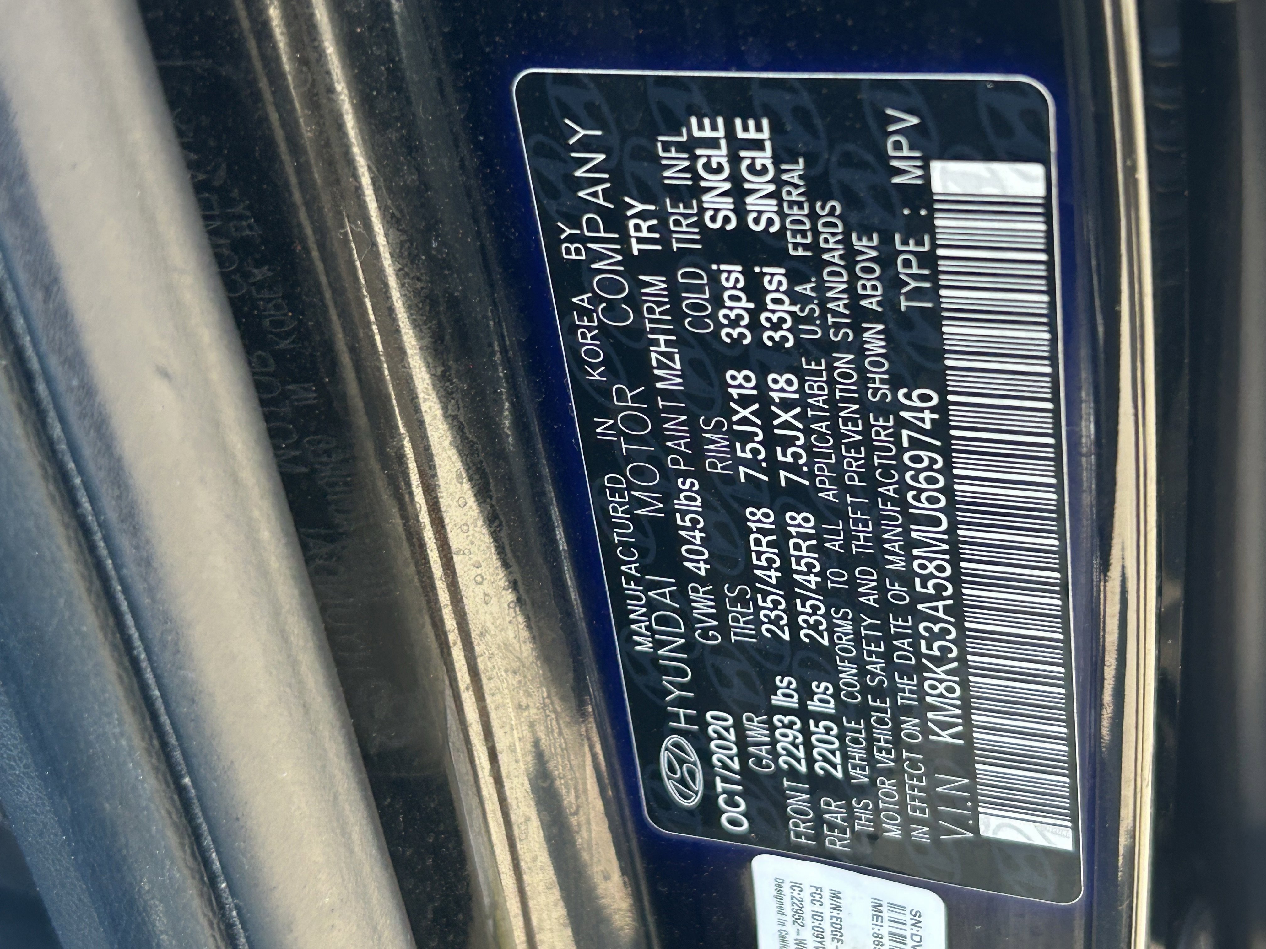 Used 2021 Ultra Black Hyundai Ultimate image 33