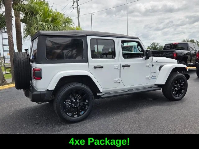 Certified Used 2022 White Jeep Unlimited Sahara 4xe image 7