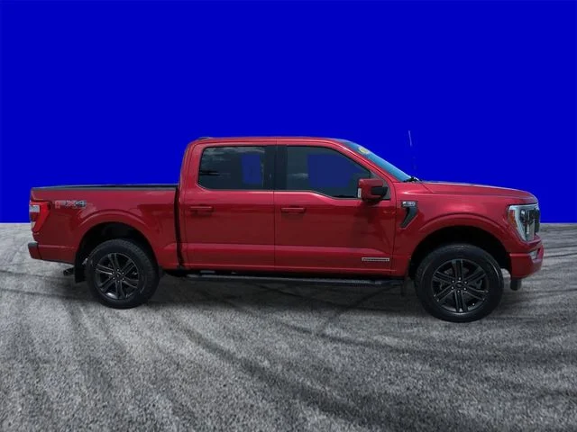 Certified Used 2021 Red Metallic Ford Lariat image 3