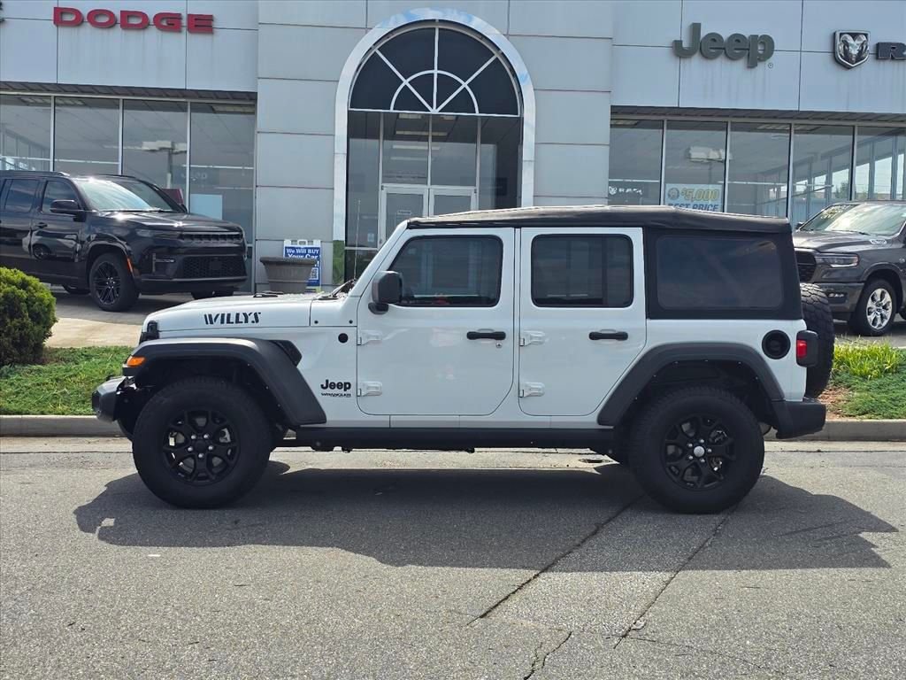 Used 2021 White Jeep Unlimited Willys image 23