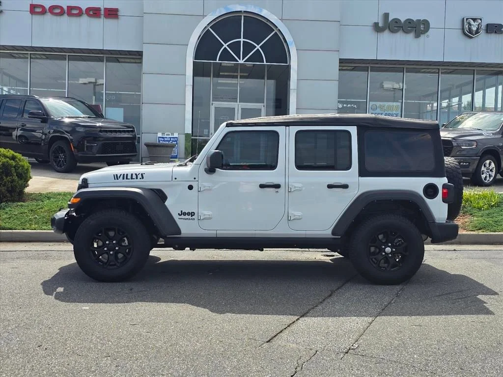 Used 2021 White Jeep Unlimited Willys image 23