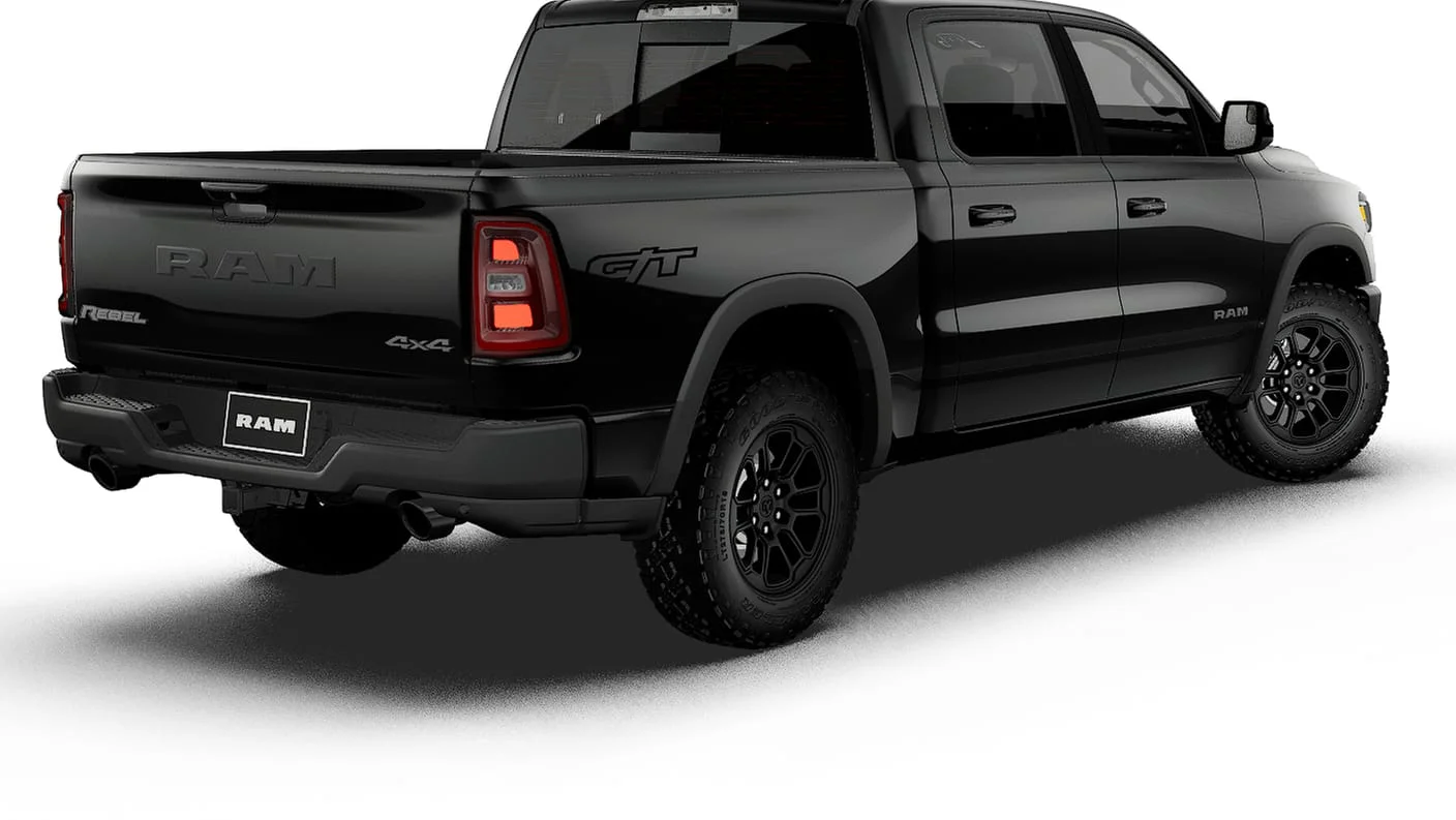 New 2027 Diamond Black Crystal Pearl-Coat Exterior Paint RAM REBEL image 14