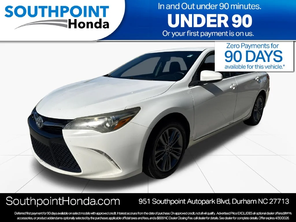Used 2016 Super White Toyota SE image 3
