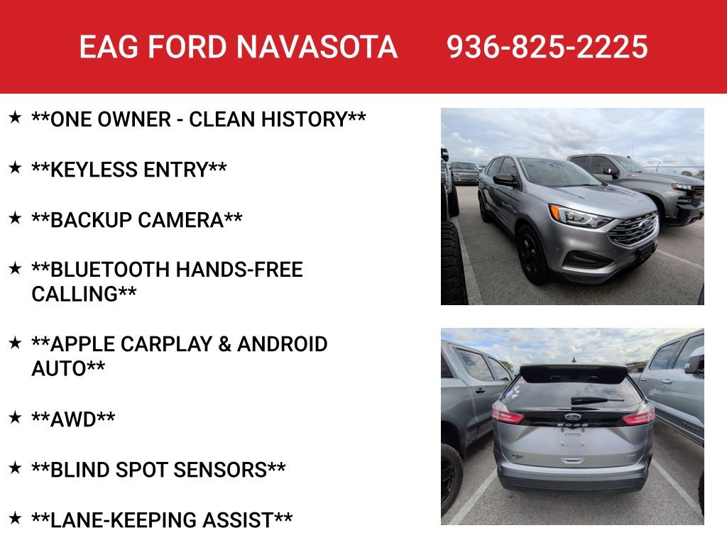 Used 2022 Iconic Silver Metallic Ford SE image 4
