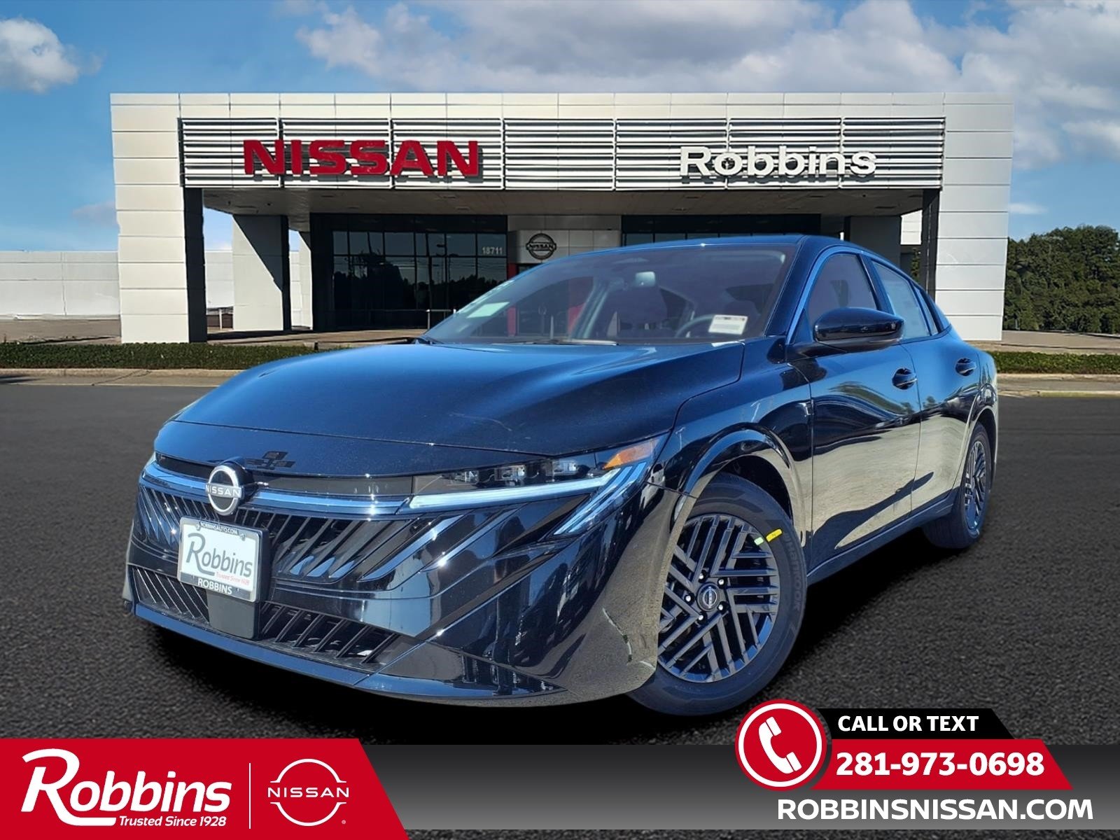 2026 Nissan Sentra SV Black at Robbins Nissan