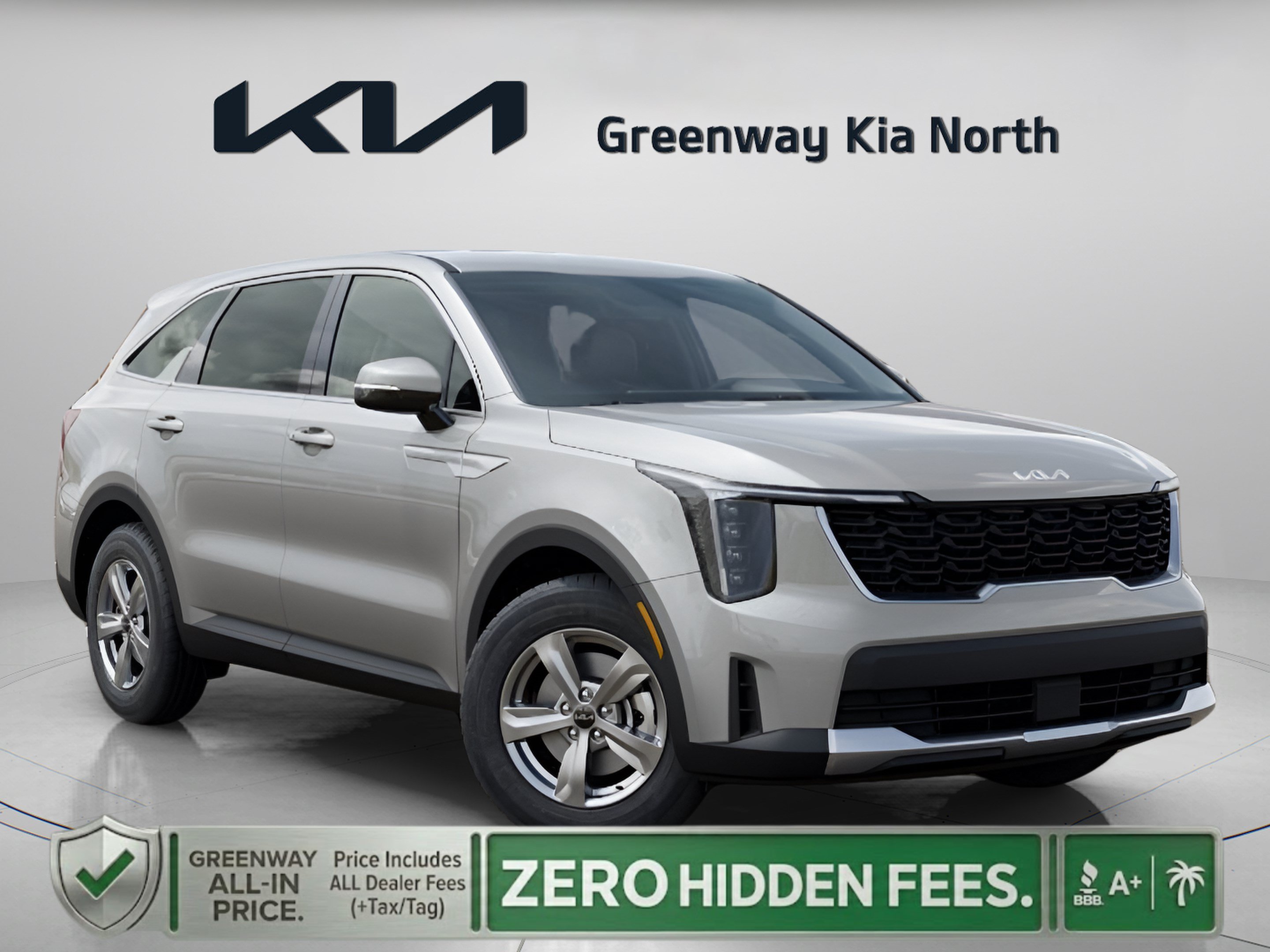 New 2026 Ivory Silver Kia LX image 1