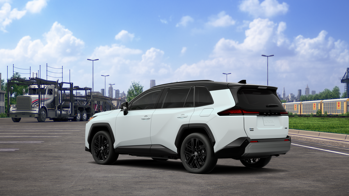 New 2026 Wind Chill Pearl with Midnight Black Metallic roof Toyota XSE image 6