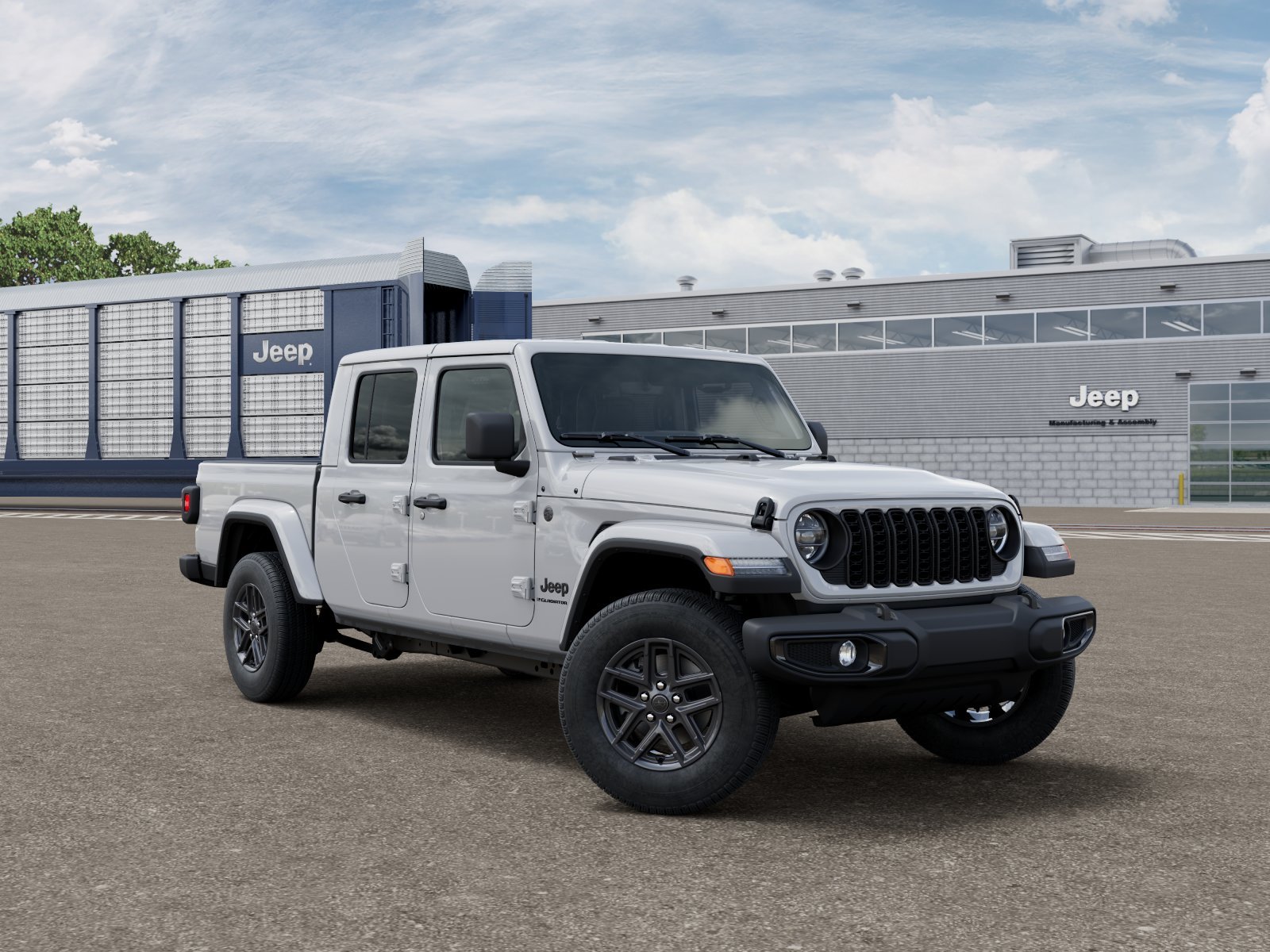 New 2026 Bright White Clear-Coat Exterior Paint Jeep Sport S image 3