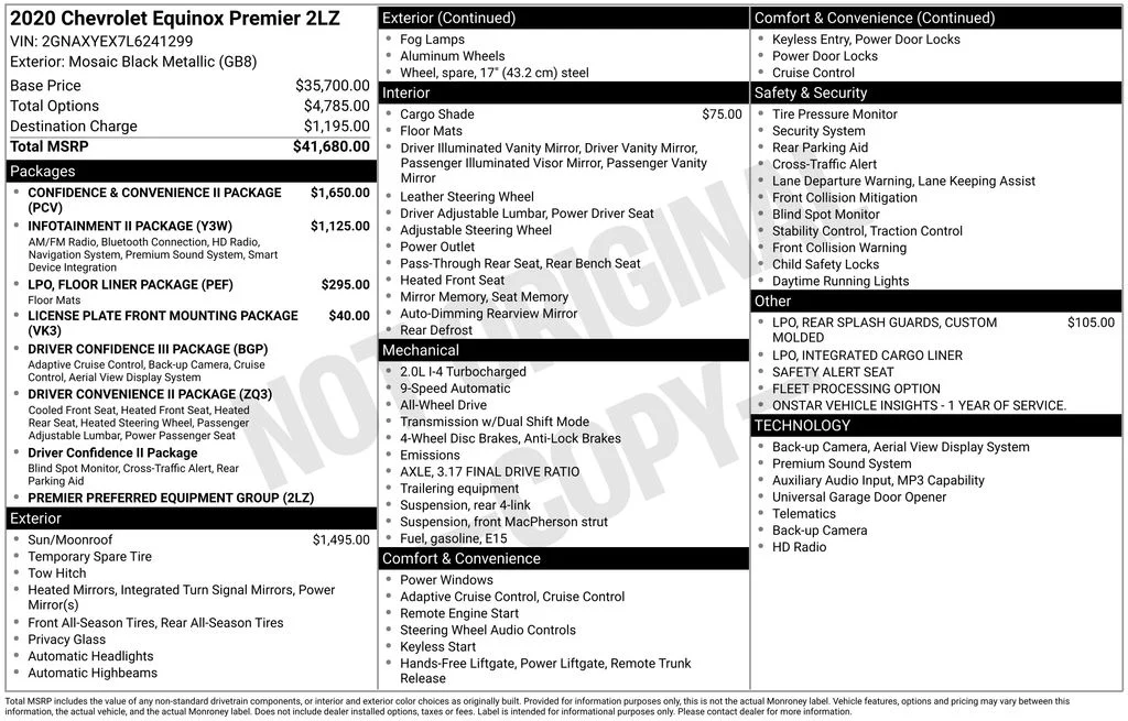 Used 2020 Black Chevrolet Premier image 3