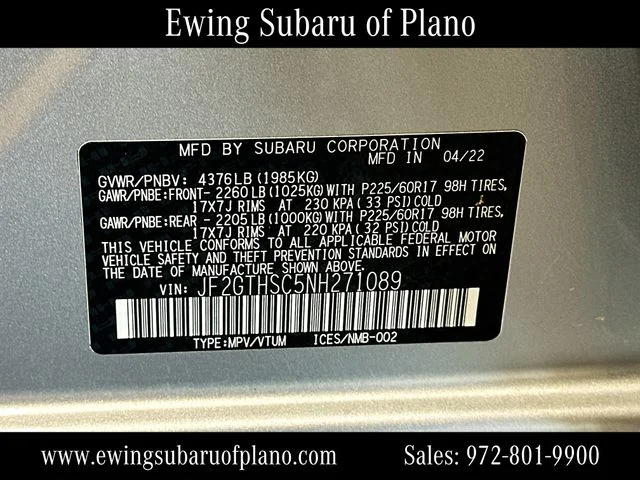 Used 2022 Silver Subaru Sport image 33