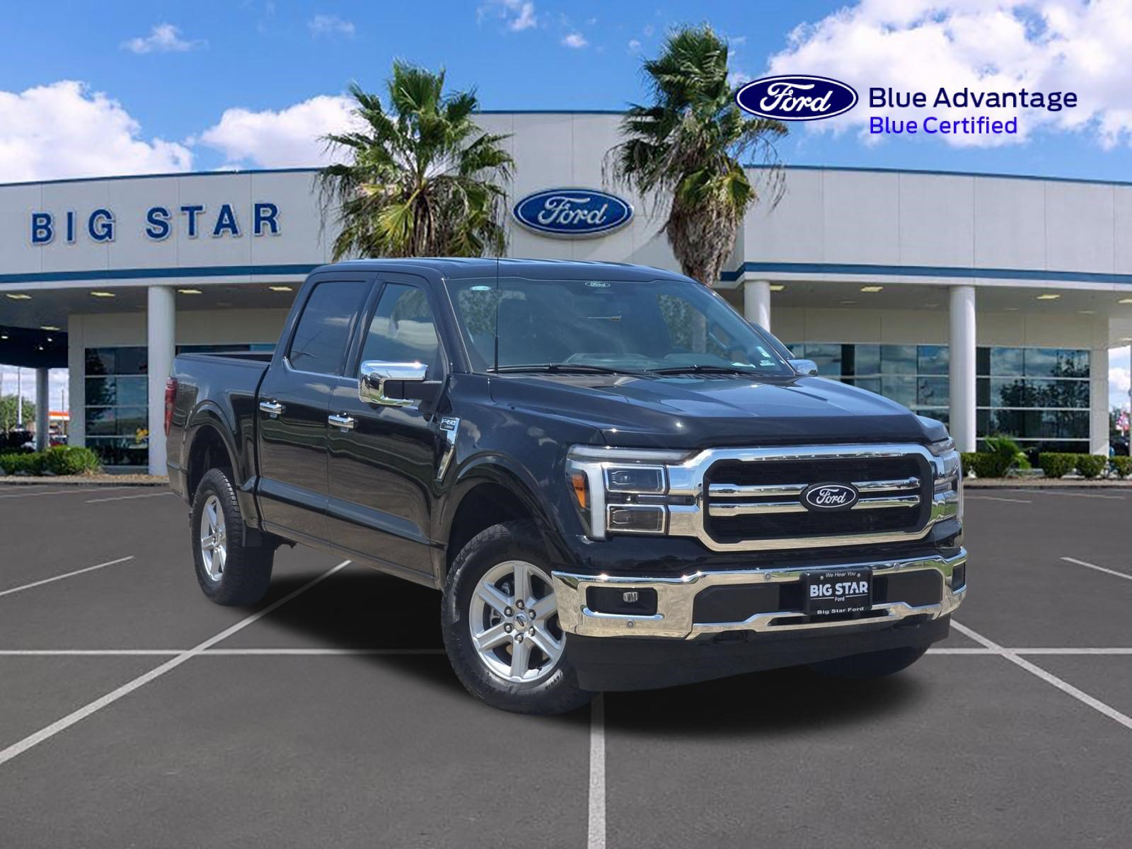 Certified Used 2025 Blue Ford Lariat image 1