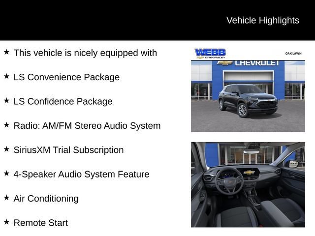 New 2026 Mosaic Black Metallic Chevrolet LS image 2