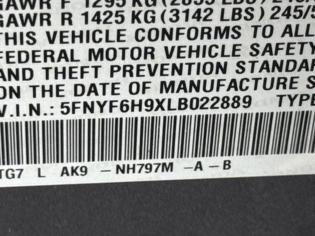 Certified Used 2020 Modern Steel Metallic Honda Touring image 36
