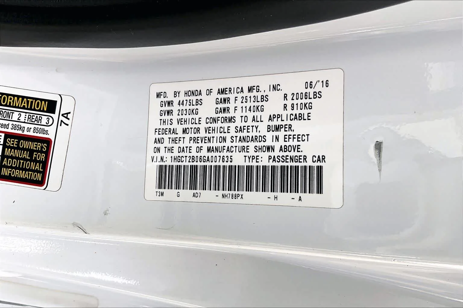 Certified Used 2016 White Orchid Pearl Honda Touring image 35