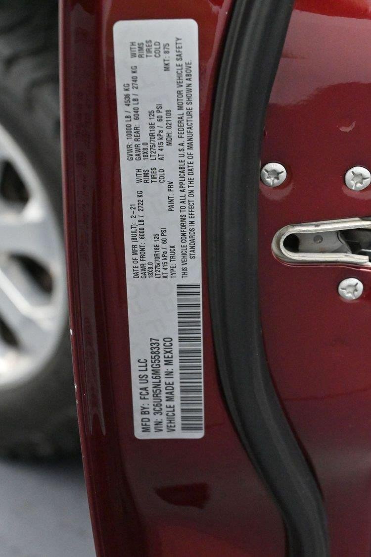 Used 2021 Delmonico Red Pearlcoat Ram Laramie image 41