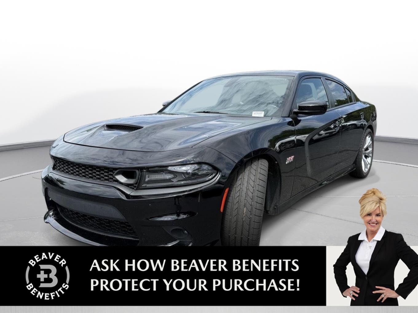 Used 2019 Pitch Black Clearcoat Dodge Scat Pack image 1