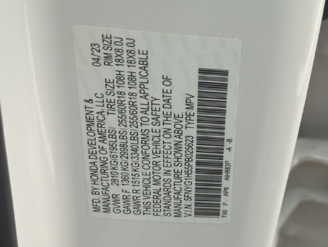 Certified Used 2023 Platinum White Pearl Honda EX-L image 31