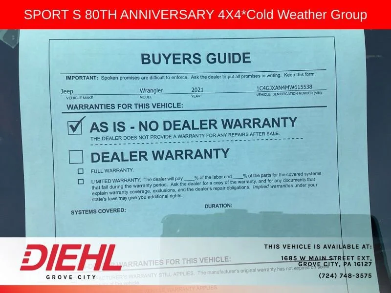 Used 2021  Jeep 80th Anniversary image 11