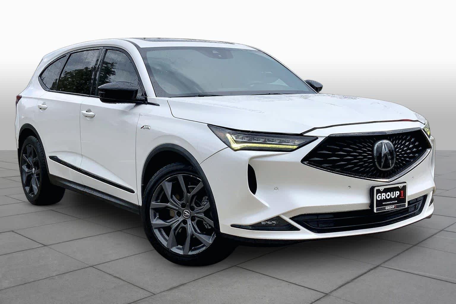 Used 2022 Platinum White Pearl Acura w/A-Spec Package image 3
