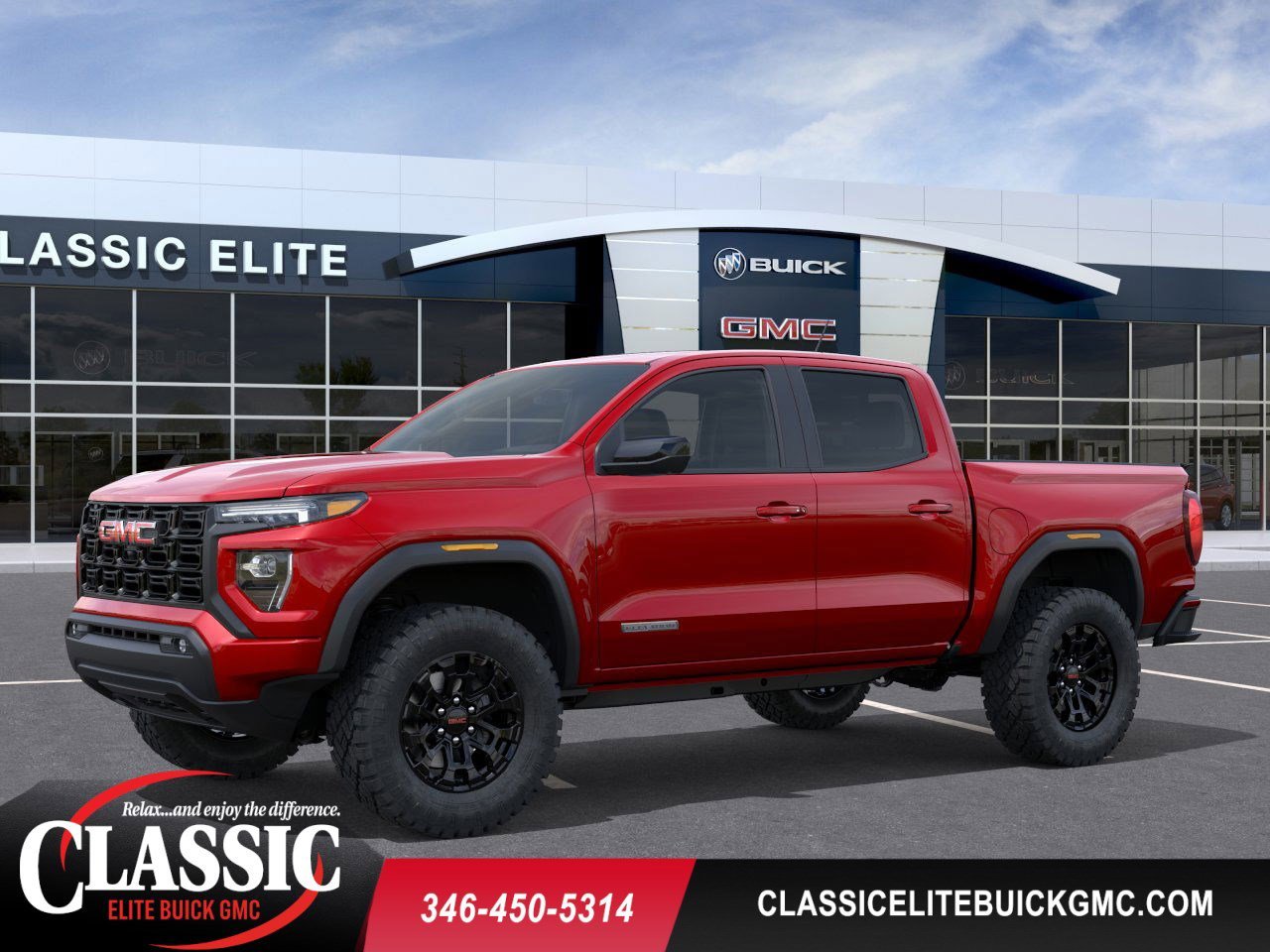 Volcanic Red Tintcoat 2026 GMC Canyon Elevation Crew Cab RWD Pickup Truck 4X2