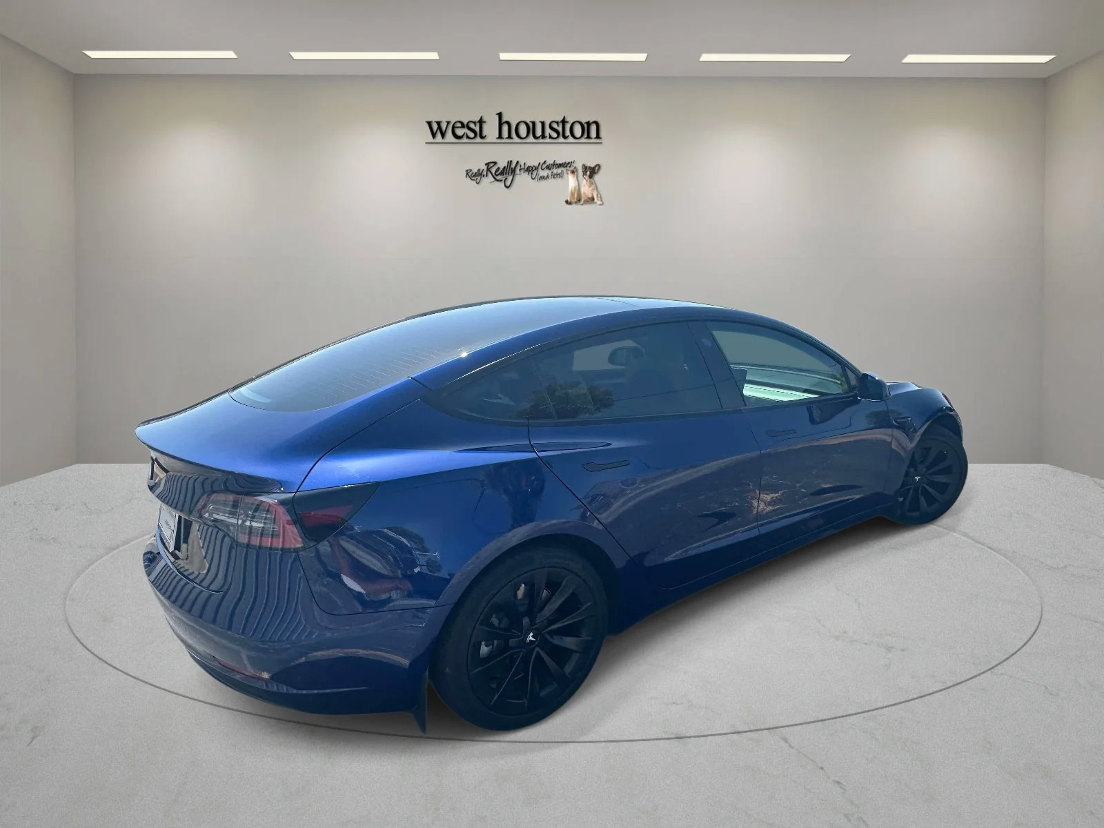 Used 2022 Blue Tesla RWD image 6