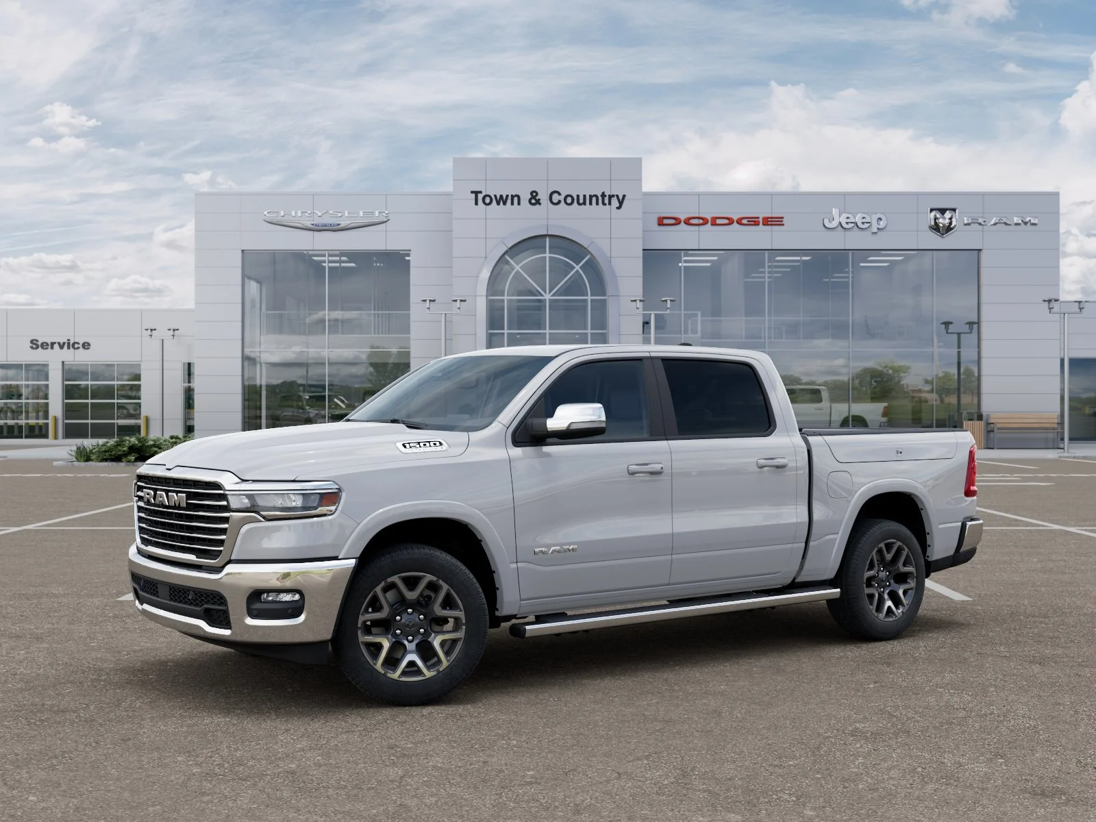 New 2026 Bright White Clear-Coat Exterior Paint RAM Laramie image 28