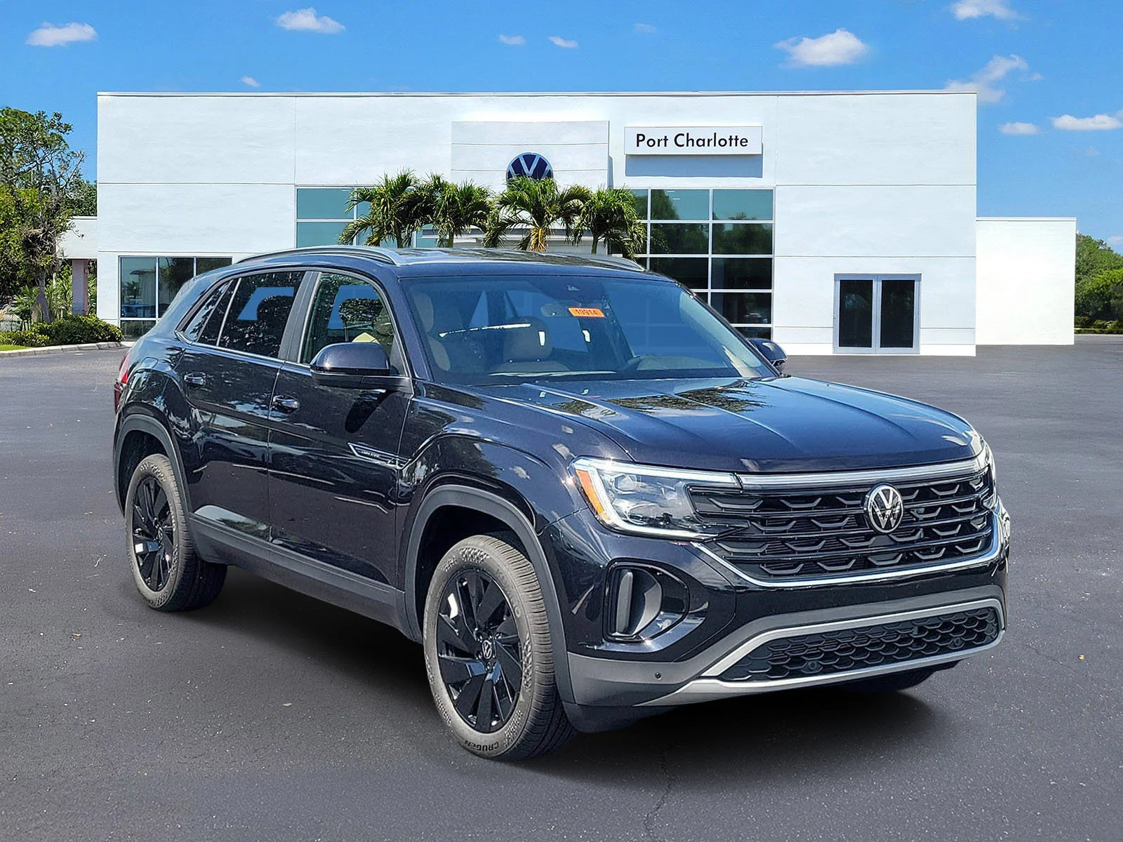 New 2026 Black Volkswagen SE w/Technology image 2