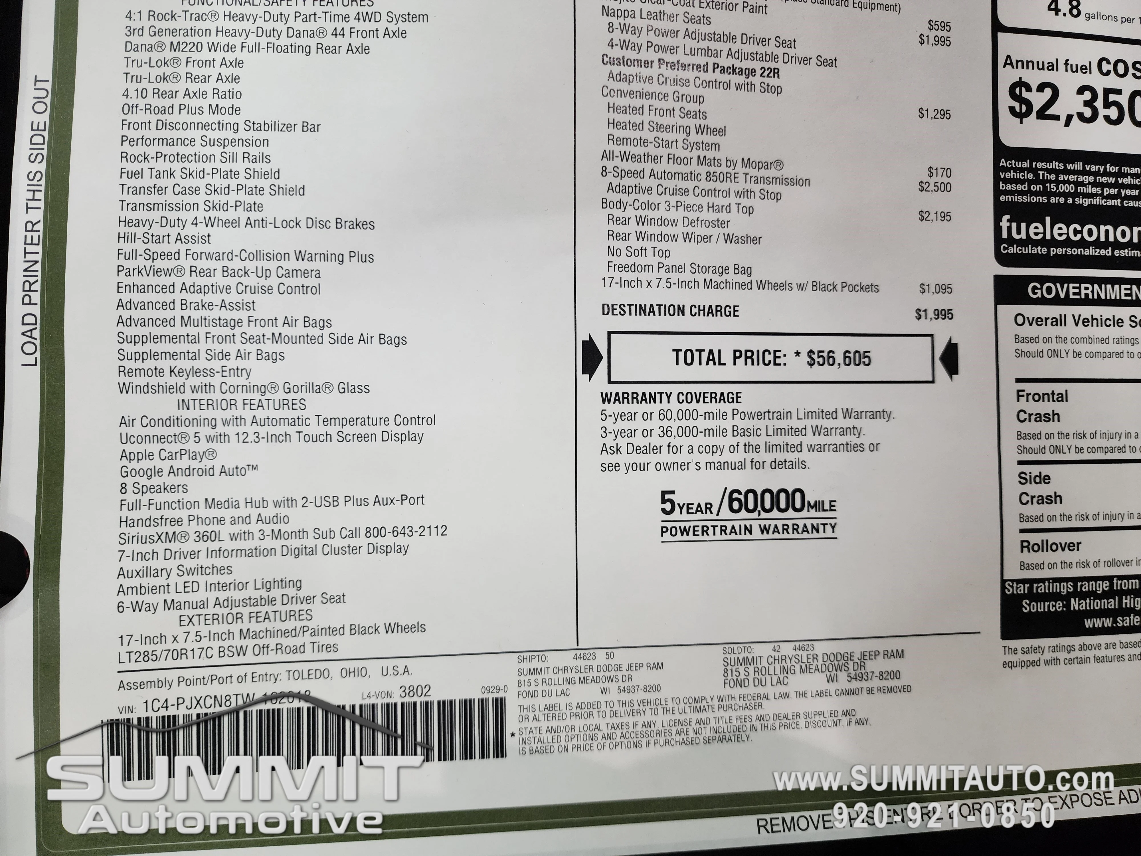New 2026 Mojito Clear-Coat Exterior Paint Jeep Rubicon image 52