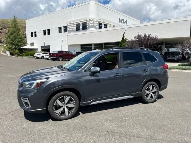 Used 2021 Magnetite Gray Metallic Subaru Touring image 2