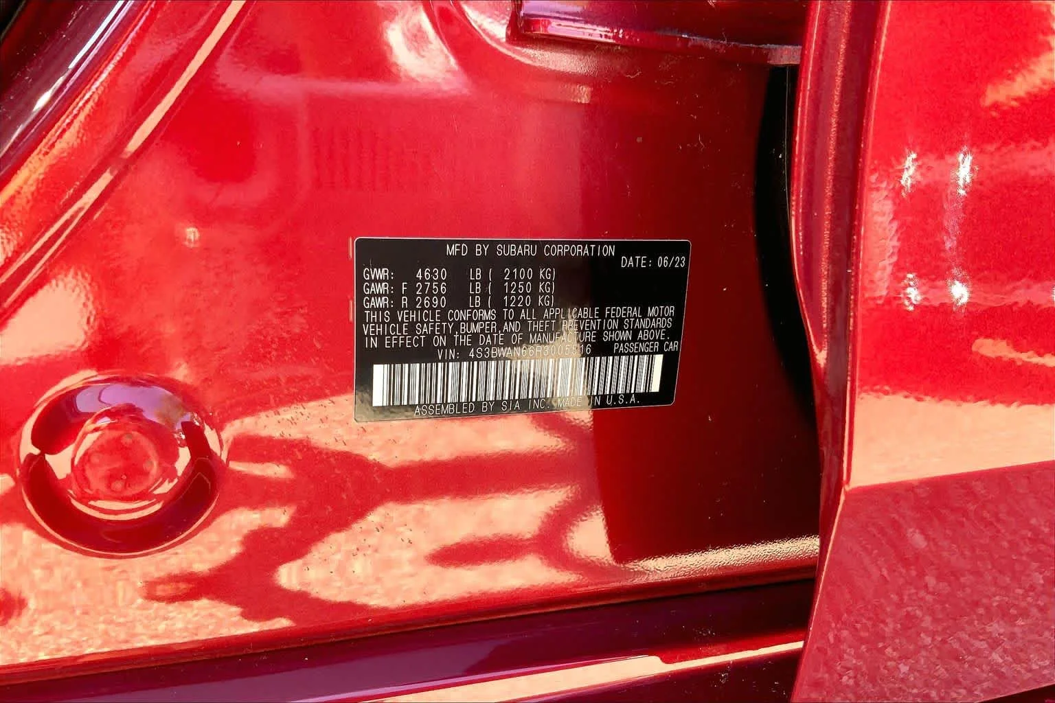 Used 2024 Crimson Red Pearl Subaru Limited image 37