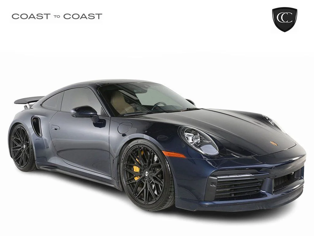 Used 2022 Blue Porsche Turbo S image 1