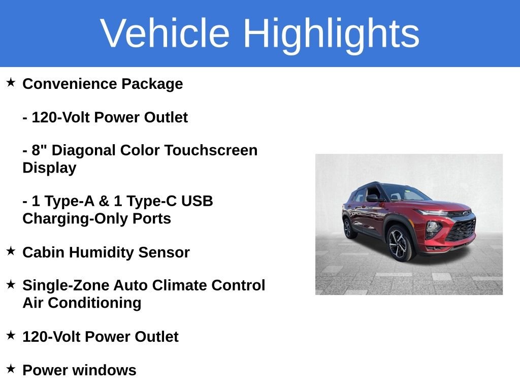 Used 2023 Red Chevrolet RS image 5