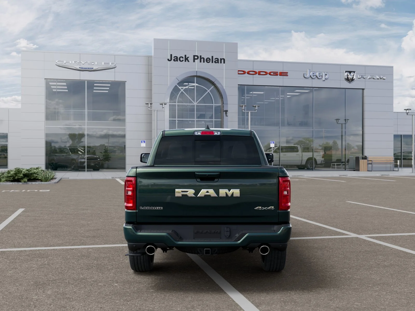 New 2026 Serrano-Green Metallic Exterior Paint RAM Laramie image 33